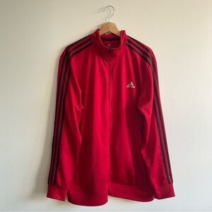 Adidas | Men's Red w/ Black Track Jacket | XL